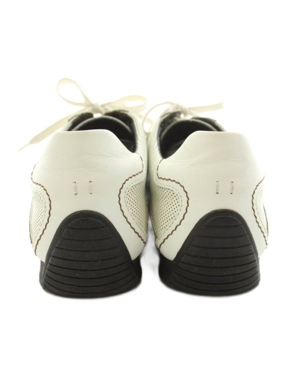 Louis Vuitton Sneakers Low Cut Perforated Leather Mesh 8 White KU - Picture 3 of 9